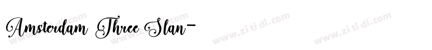 Amsterdam ThreeSlan字体转换 Amsterdam ThreeSlan字体转换
